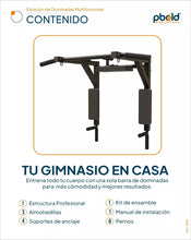 Cargar imagen en el visor de la galería, Estación de Dominadas y Fondos de Pared — Barra 2 en 1 Multifuncional Desmontable
