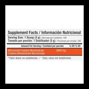 Creatina Monohidratada 3000 100 Servicios Healthy Sports