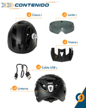 Cargar imagen en el visor de la galería, Casco para Bicicleta MTB y Ruta
