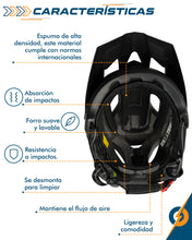 Cargar imagen en el visor de la galería, Casco para Bicicleta MTB y Ruta
