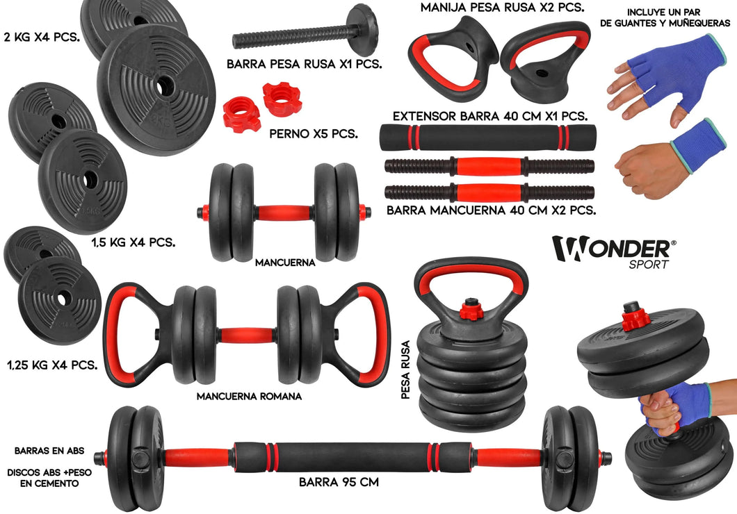 Set de Mancuernas 20 KG